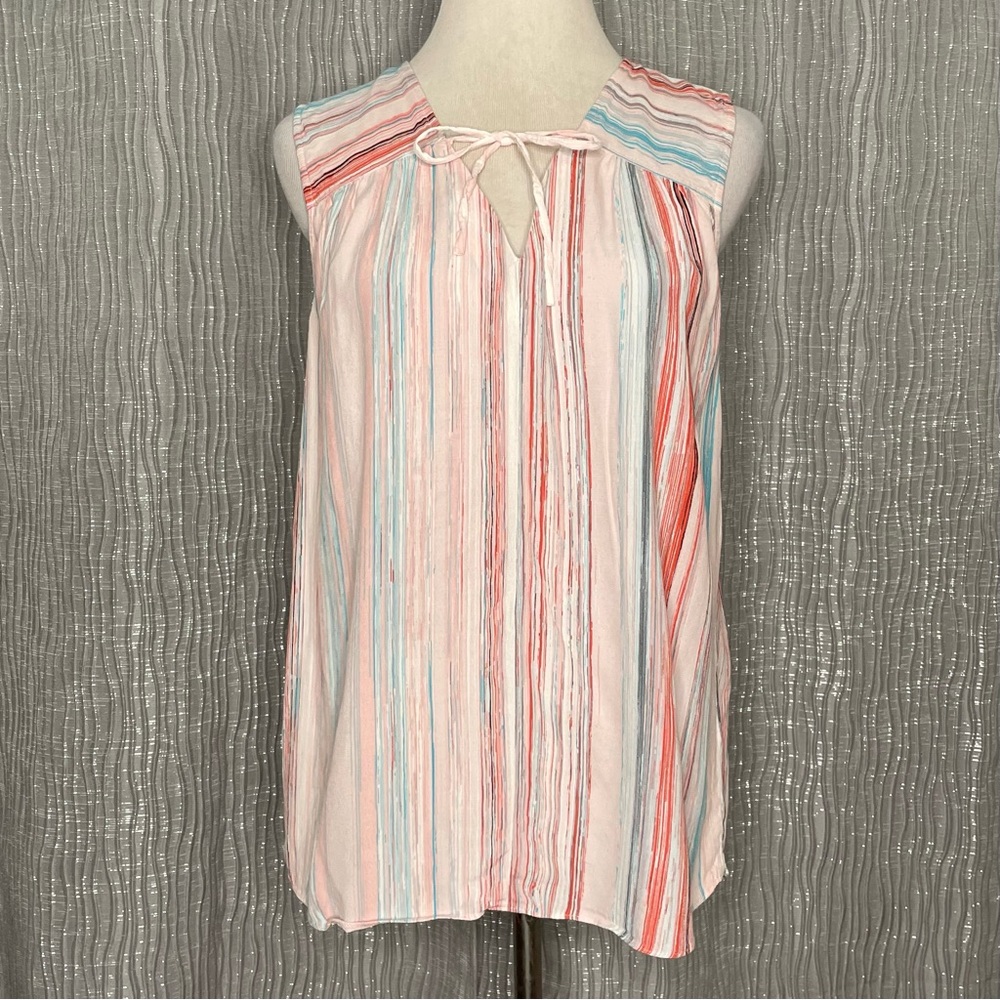 1.STATE neck tie striped tank